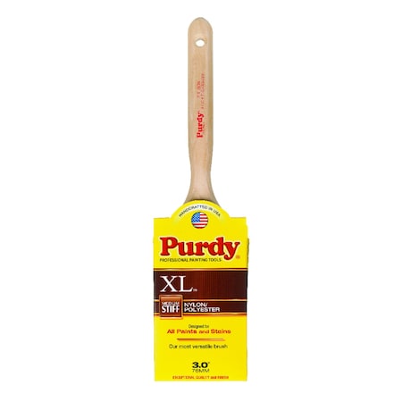 Purdy 3" Flat Sash Firm, Nylon/Polyester Bristle, Paint Brush, Wood Handle 144064330